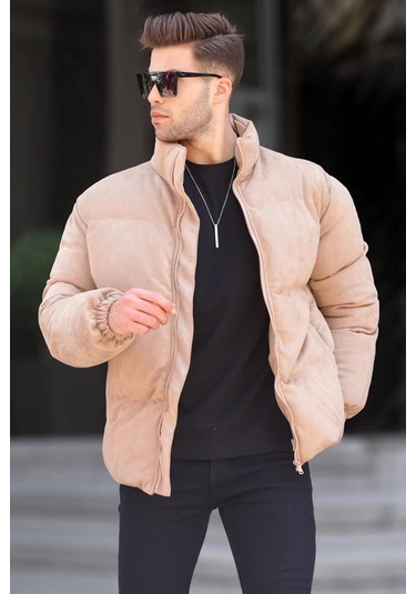 Madmext Camel Nubuk Erkek Şişme Mont 6802-camel Camel