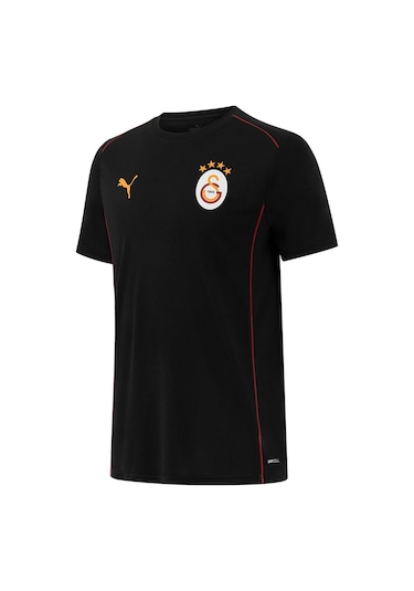 Galatasaray Orijinal Lisanslı 2024/25 Sıfır Yaka Siyah Antrenman T-shirt SIYAH