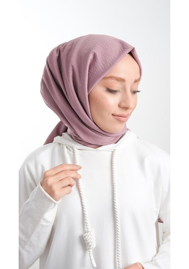 Hürrem Bone 202105_22 Pamuk Düz Klasik Caz Şal Mor