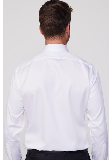 Tudors Slim Fit Non Iron Beyaz Erkek Gömlek-29751-beyaz Beyaz