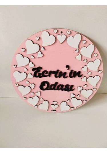 Kapı Süsü Pembe-Beyaz 3 Pembe - Beyaz