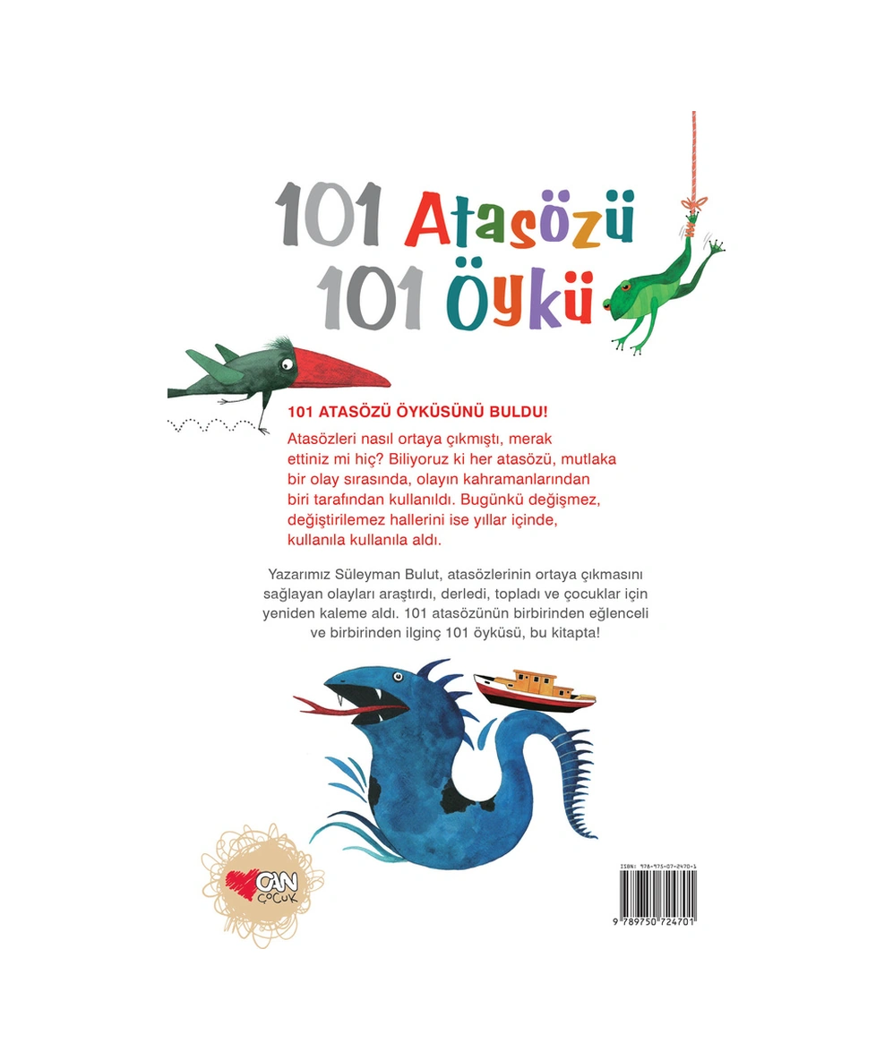 101 Atasözü 101 Öykü - Süleyman Bulut - Can Çocuk Yayınları