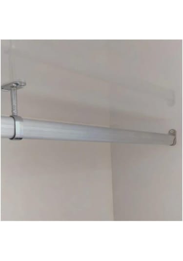 Fsm Oval 130Cm Alüminyum Dolap Içi Elbise Askı Borusu Aparatları Vidaları Diğer