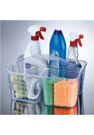 Practika Tezgah Üstü Bölmeli Düzenleyici Sepet Beyaz