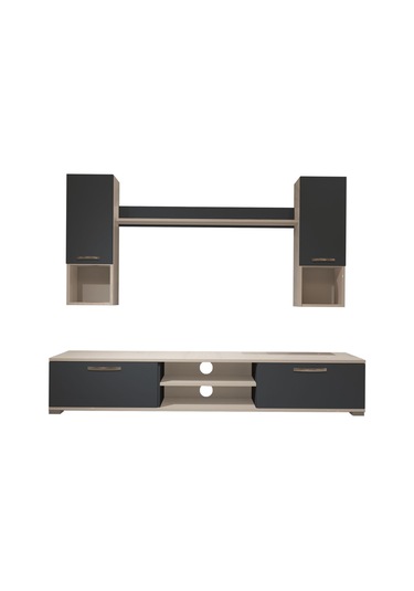 Decoraktiv Eko 5da Mdf Dvd Tv Ünitesi Tv Sehpası Beyaz - Antrasit