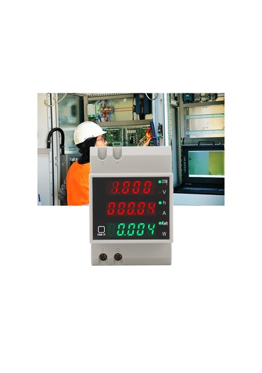 Moveevo Sdm004 Din Raylı Akıllı Enerji Metre: Ac 80-300v 100a, Voltaj/akım/güç/kwh Ölçümü, 1% Doğruluk, Veri Saklama Ve lama Özelliği
