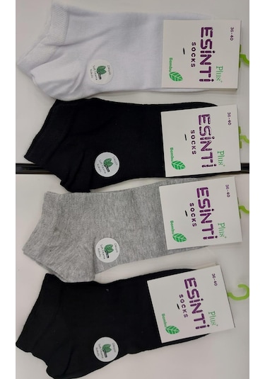 Esinti Kadın Bambu Patik Çorap 12 Adet 001