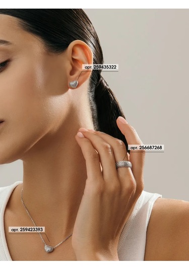 Fly Jewelry 925 Ayar Geniş Gümüş Yüzük 256687268 Gri