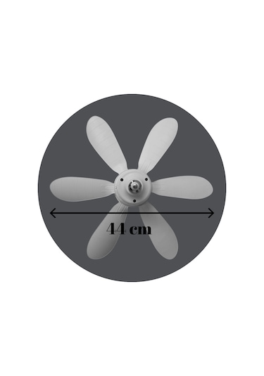 Begin 6 Kanatlı Tavan Vantilatör Uzaktan Kumandalı Led Işıklı