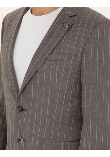 Pierre Cardin Erkek Açık Kahverengi Takım Elbise 50273543-vr002 Açık Kahverengi