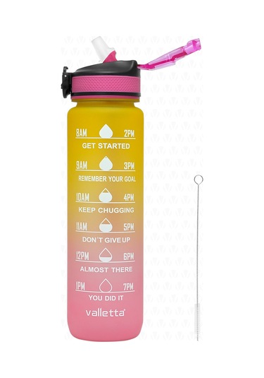 Valletta Fofana Bpa Içermez Motivasyonel Su Matarası 900 Ml Turun