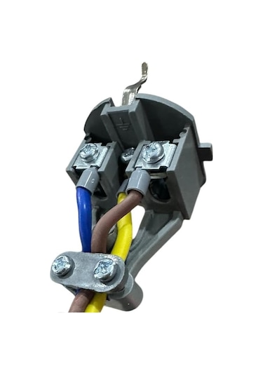 3 Metre 3x2,5 Mm Cca Ttr Tekli Beyaz Seyyar Elektrik Kablosu