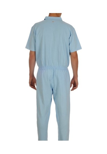 Caretex EH-39 Bacak Fermuarlı Alzheimer Erkek Hasta Tulumu S