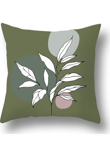 Kuzey Avrupa Geometrik Keten Yastık 50 50cm-59 Ekru