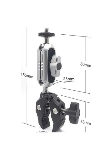 Oem Marka Jx006 Metal Mağiç Arm İle Kelepçe Siyah