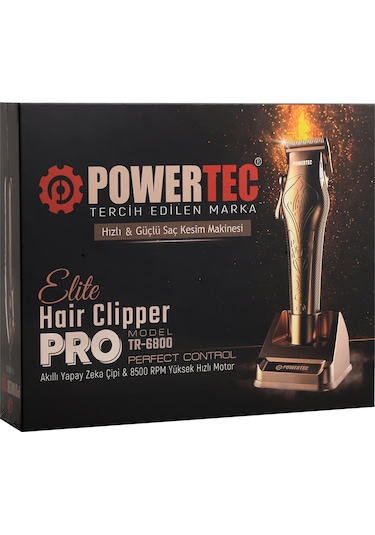 Powertec TR-6800 Elite Professional Saç Sakal Tıraş Makinesi