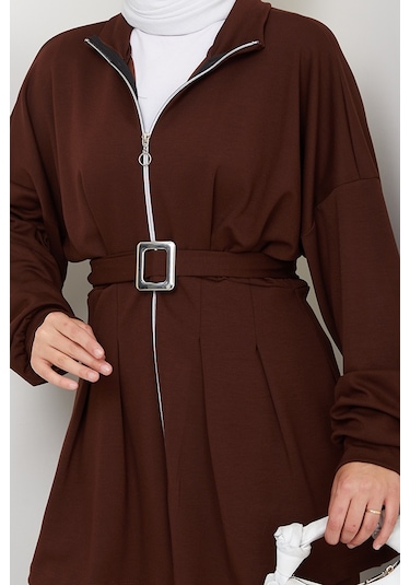 Dilsa Kemerli Oysho İkili Takım 1607 - Kahve Kahverengi