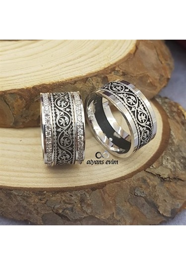Yeni Tasarım Çift Gümüş Alyans