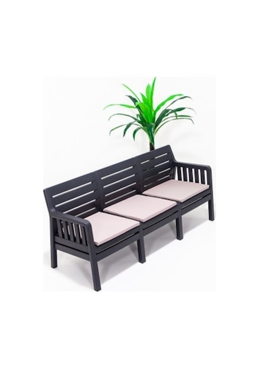 Lara 3'lü Koltuk Balkon&teras Bahçe Koltuk / Antrasit