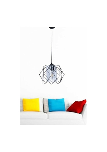 Trend Kitchen Silvano Koza Prizma Sarkıt Salon, Mutfak, Çocuk Odası, Koridor Avize Siyah