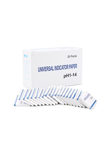 Kosona 1-14 Ph Aralığı Test Kağıdı, 1600 Adet 20 Paket , İdrar Ve Kozmetikler İçin, Hızlı Sonuç Veren Tuzaklı Ph Ölçüm Kağıdı