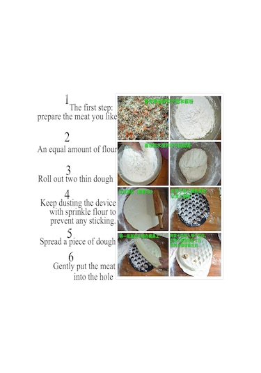 Ximistore9 37 Delikli Alyuminyum Manti Kalıbı - Evde Zaman Tasarrufu Sağlayan Mutfak Aleti, Tek Seferde 37 Adet Manti Yapma Gümüş