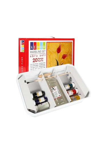 Südor Ebru Boyama Başlangıç Seti Çantalı 5 Renk