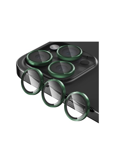 Buff Iphone Uyumlu 15 Pro Max / 15 Pro Uyumlu Kamera Metal Lens Koruyucu Gökkuşağı