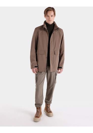 Colin's Colins Regular Fit Cep Detaylı Bej Erkek Kaban Cl1056689 Bej