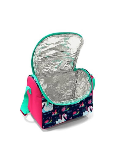 Coral High Kız Çocuk Kırmızı Yeşil Kuğu Okul Beslenme Çantası I