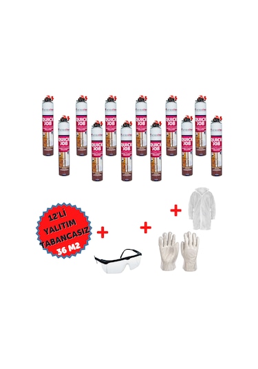 Yalıtüp Whitechem Poliüretan Isı ve Ses Yalıtım Köpük 12 adetx930