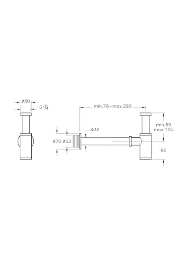 Artema A4512374 Lavabo Sifonu, T Tipi, Soft Altın