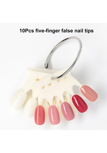 Qingmipy 10 Adet Tırnak Modeli - Transparent Plastik Egzersiz Ve Gösterim Tırnakları - Profesyonel Ve Ev Kullanıma Uygun