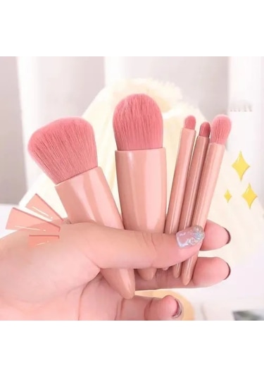 Aynalı Makyaj Fırçası Seti