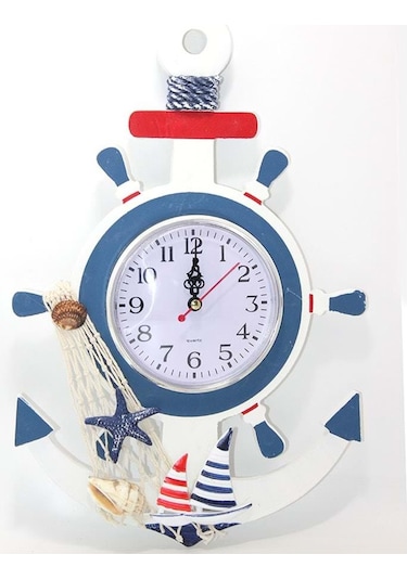 Ahşap Marin Dümenli Ve Çapa Tasarımı Saat