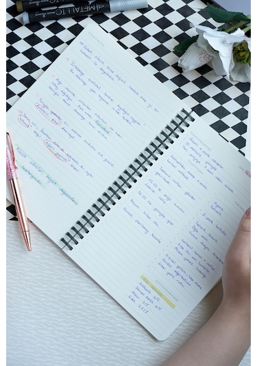 Sylcon Spiralli Defter Focus . Pp.100 Gr. Ivory,a5 Siyah Siyah1