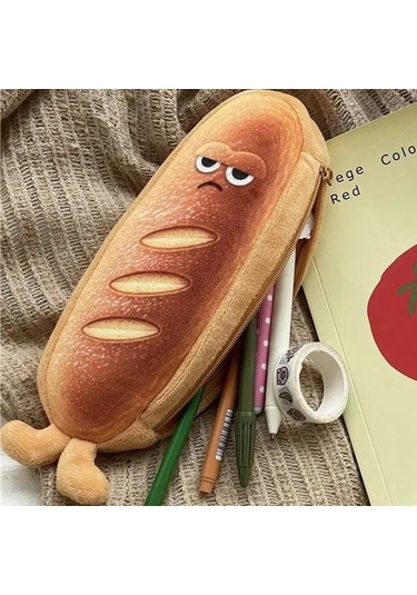 Şirin Tost Ekmek Kalem Kutusu Çizgi Film Kırtasiye Kutusu Ekmek Şeklinde Kalem Kutusu