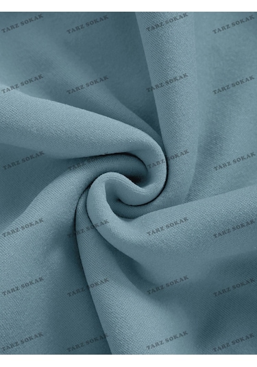 Y2k Trend Sezon Unisex Retro Sweatshırt Kapşonlu Kod 1719 Trz1630 Mavi