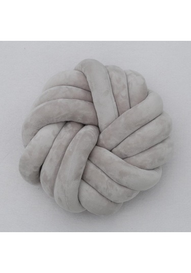 Suntek 4 Renk Peluş Dekoratif Kırlent Yumuşak Arka Koltuk Gri Gri