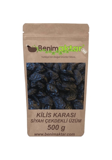 BenimAktar Kilis Karası Çekirdekli Üzüm 500 G