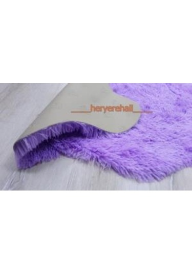 Doğuş Tavşan Tüyü Lila Post Halı 80 x 300 Cm