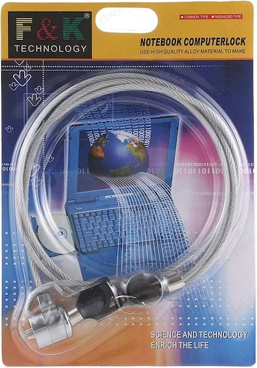 Anahtarlı Çelik Notebook Güvenlik Kilidi
