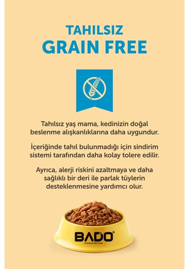 Bado Gurme Yaş Yetişkin Kedi Maması Somonlu 85 Gr
