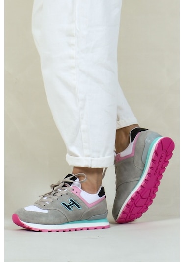 Hammer Jack Hakiki Deri Ciment-Siyah Kadın Spor Ayakkabı - 545252233