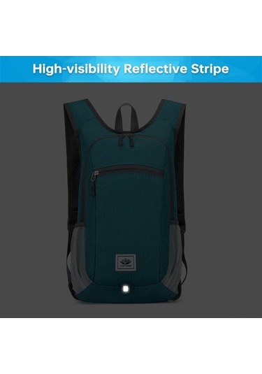 Tongxida Geçirmez Hafif Sırt Çantası - Erkek Kadın İçin Seyahat & Bisiklet Siyah Siyah