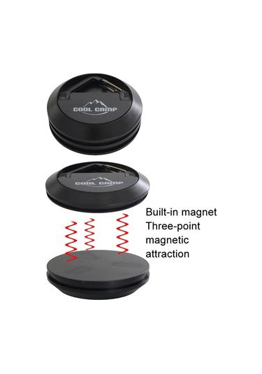 Cool Camp Cf-a208 Açık Kamp Manyetik Kanca Çadırı Skywalf Capital Kamp Sabit Araba Kamp Lambası Asılı Siyah Siyah
