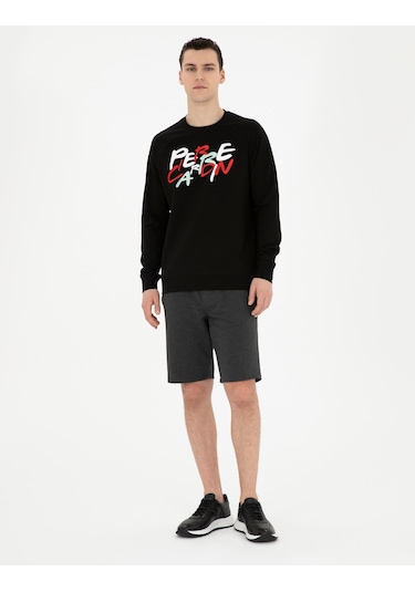 Pierre Cardin Erkek Siyah Sweatshirt 50285538-vr046 Siyah