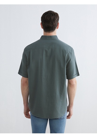 Lcwaıkıkı Classic Yeşil Regular Fit Poplin Erkek Gömlek