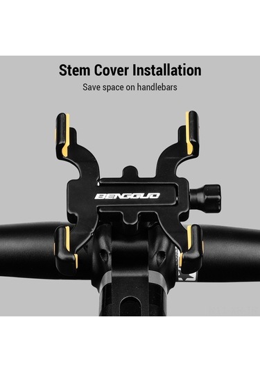 Moly Alüminyum Bisiklet Telefon Tutucu, Dört Çenekli, Kolu Tabanlı, Yol Bisikleti İçin Sürdürülebilir, Su Geçirmez, Dayanıklı Taşıma Aksesuarı