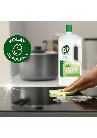 Cif Krem Amonyaklı Yüzey Temizleyici 3 x 1500 ML